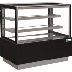 Vitrine r�frig�r�e droite � p�tisseries 4 faces vitr�es - l 900 � 1800 mm - afi collin lucy