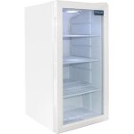 Vitrine r�frig�r�e positive 88 litres, 1 porte vitr�e, blanche, 85 w, 220 v - mono