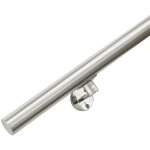 Vivol - main courante inox bross 80 cm + 2 supports