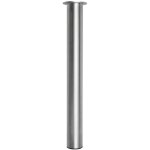 Vivol - pied de table inox bross - argent - 80 x 720 mm