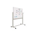 Vivol - tableau blanc mobile - double face - magntique - 120 x 180 cm