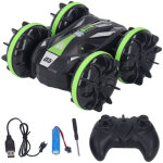 Voiture t�l�command�e amphibie tout - terrain, rc crawler �tanche rechargeable avec double culbute pour ...