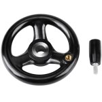 Volant pour fraiseuse, roue � main pour fraiseuse volant � 3 branches � poign�e tournante 12 100mm pour ...