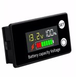 Voltm�tre de batterie cc dc 8v - 100v indicateur de capacit� compteur de puissance batterie au plomb ...