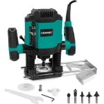 Vonroc - dfonceuse 1200w ? 6 - 8mm ? vitesse variable 16 000 ? 30 000 tr / min ? avec lot de 6 fraises, ...