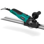 Vonroc mini scie circulaire / plongeante 500w - 85mm - rail de guidage et 3 lames inclus - vitesse variable ...