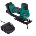 Vonroc - scie sauteuse vpower 20v ? poigne canon ergonomique ? vitesse et angle ajustable ? 2 lames ...