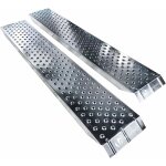 Vounot - lot de 2 rampes de chargement en acier galvanis 135cm - charge max. 200 kg par rampe - antidrapante ...