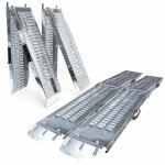 Vounot - 2 x rampe de chargement pliable 160cm en acier galvanis� - 400kg max - rampe d'acc�s antid�rapante ...
