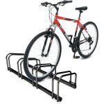 Vounot� r�telier range v�los - support pour 4 v�los - mural ou au sol - porte - v�lo en acier rev�tu ...