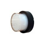 Applique led ronde ext�rieur sans capuchon ip65 waterproof noir 7w 550 lumens 3000k