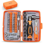 Vtizikl 38 en 1 ensemble complet d'outils de r�paration de maisons, boite � cliquet tournevis multifonction, ...