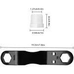 Vtizikl kit de vidange pour chauffe - eau de camping - car - cl� coud�e + bouchons npt 1 / 2'' + ruban ...