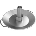 Vtizikl plat de cuisson poulet inox pour barbecue volaille 35 x 24 x 4 cm