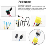 Vtizikl relais universal 12v / 24v horn horn pour la calandre moup blast tone cornes motorcycle fil c�ble ...