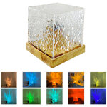 Vtizikl veilleuse netflix � eau rotative, lampe de chevet cr�ative, lampe de table dynamique, 16 changements ...