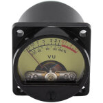 Vu - m�tre audio � r�tro - �clairage chaud 500ua, module d'enregistrement 5db, r�glage simple pour table ...