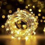Vurahome - guirlande lumineuse, 10m 100led fairy lights ip65 etanche guirlande led pour sapin de chambre ...