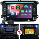 Pour vw golf 5 6 plus touran caddy passat polo android 15 autoradio carplay gps 4 + 64g dab cam