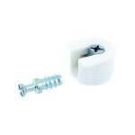 Vynex - 8 ferrures d' assemblage d20mm plastique blanc - 8 pce