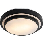 Walden - plafonnier - 2 lumi�re - � 35 cm - noir - moderne - �clairage ext�rieur - salle de bains - qazqa ...