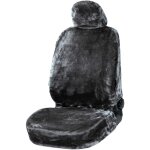 Walser - housse de si�ge teddy en fausse fourrure teddy vegan anthracite