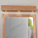 Bandeau lumineux en teck pour spots 70 cm