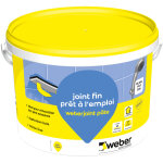 Weber saint gobain - joint de carrelage fin idal murs et plans de travail, 5kg, blanc, weberjoint pte, ...