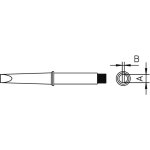 4ct5a7 - 1 panne de fer  souder forme de burin, droite taille de la panne 1. 6 mm contenu 1 pc(s) - ...