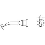 Lt - 1slx panne de fer  souder forme ronde, coude taille de la panne 0. 4 mm longueur de la panne 22 ...