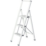 Wenko - escabeau 3 marches design marches antid�parantes, echelle l�g�re et pliante, hauteur 75 cm, ultra ...