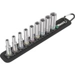 Wera - set de 9 douilles longues zyklop 1 / 4' belt a deep 1