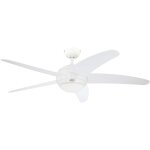 Westinghouse - ventilateur de plafond bendan blanc avec �clairage
