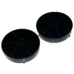 Lot de 2 filtres charbon t57 175x45 mm (4055171138, 208352146603) hotte aeg, ariston hotpoint, arthur ...