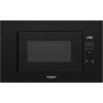 Whirlpool - micro - ondes encastrable, noir, gril, cavit inox 20l, plateau 24, 5cm, m wmf200gnb