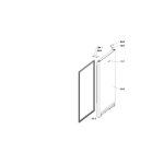 Whirlpool - porte refrigerateur inox / ox rep1040 pour refrigerateur. . .