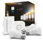 Philips hue - white ambiance, kit de dmarrage e27 x 3, pont et tlcommande, compatible bluetooth