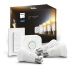 Philips hue - white ambiance, kit de démarrage e27 x 3, pont et télécommande, compatible bluetooth Philips hue - white ambiance, kit de démarrage e27 x 3, pont et télécommande, compatible bluetooth