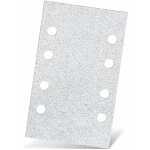 White feuilles abrasives auto - agrippantes, 133 x 80 mm, 8 trous, p. ponceuses vibrantes, corindon normal ...