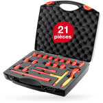 Wiha - jeu de cl�s � cliquet isol�es 3 / 8' 21 pcs y compris un coffret (43023)