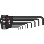 Jeu de cl�s m�les en �tui classic six pans � t�te sph�rique, 9 pcs, oxyd� noir (03879) - wiha