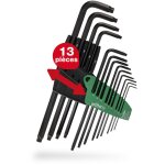 Wiha jeu de cls mles en tui prostar (24852), lot de 13 jeu de cls torx angulaires cls torx t5 + ...