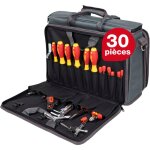 Wiha - jeu d'outils pour technicien de maintenance, 30 pices avec trousse i jeu d'outils pour lectricien ...