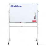 Wilitto - tableau blanc magn�tique double face - avec support et roulettes - rotation � 360� - dimensions ...