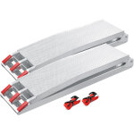 Wiltec - lot de 2x rampe de chargement pliable 2150 x 280 mm ? capacit de charge max. 680 kg ? profil ...