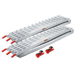 Wiltec lot de 2x rampe de chargement pliable 3100 x 305 mm ? capacit de charge max. 1080 kg ? profil ...