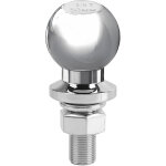 Wiltec boule d'attelage 50 mm 3, 5 t en acier au carbone t�te sph�rique droite 50 / 22 mm pour attelage ...