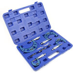 Coffret de micromètres set 0 - 100mm 4 manomètres précision de mesure 0, 01mm outil de mesurage Coffret de micromètres set 0 - 100mm 4 manomètres précision de mesure 0, 01mm outil de mesurage