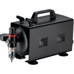 Wiltec compresseur airbrush as18tb 1 / 6 ps, compresseur � air comprim� avec d�bit d'air de 20 - 23 l ...