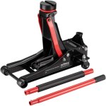 Wiltec cric rouleur hydraulique 3 t, hauteur de levage 85 - 500 mm, cric rouleur mobile, soul�ve - voiture ...